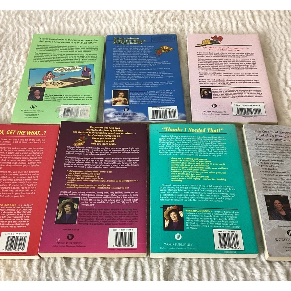 Christian Women Humor Lot Of 7 Books WellBeing Devotionals Fun Barbara Johnson